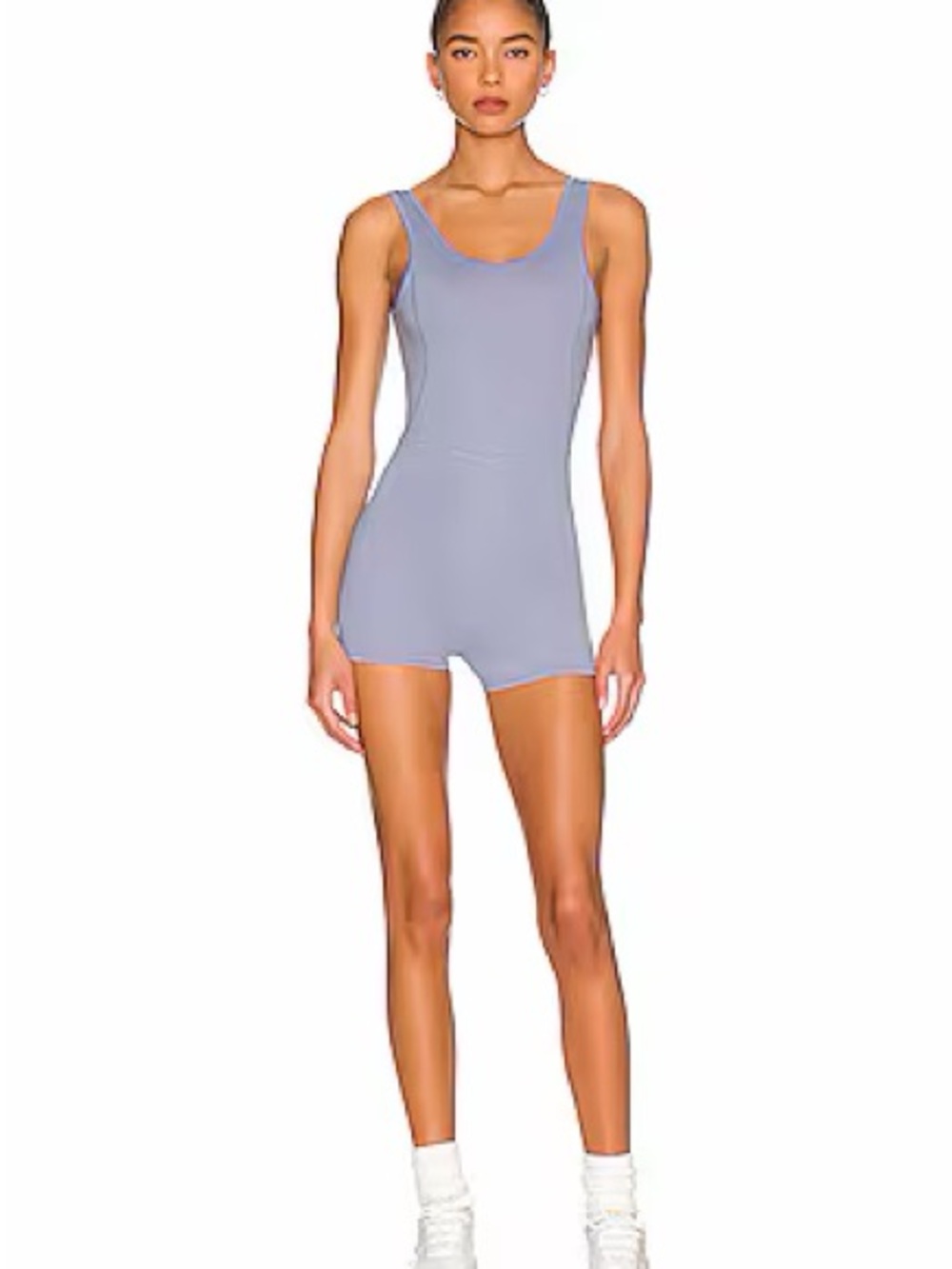 REVOLVE WELLBEING + BEINGWELL MoveWell Juniper Romper in Steel Blue Medium